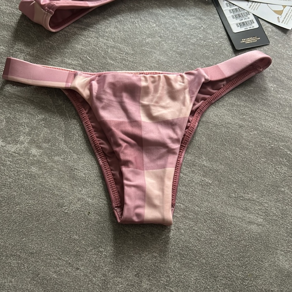 Vix Pink Checkered Bikini Set - Picture 5 of 8